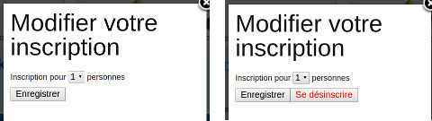 Modification : Inscription aux sorties