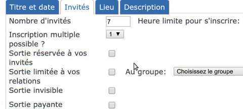 Nouveauté : sorties limitées