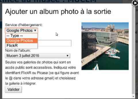 Nouveauté : Ajouter un album photo